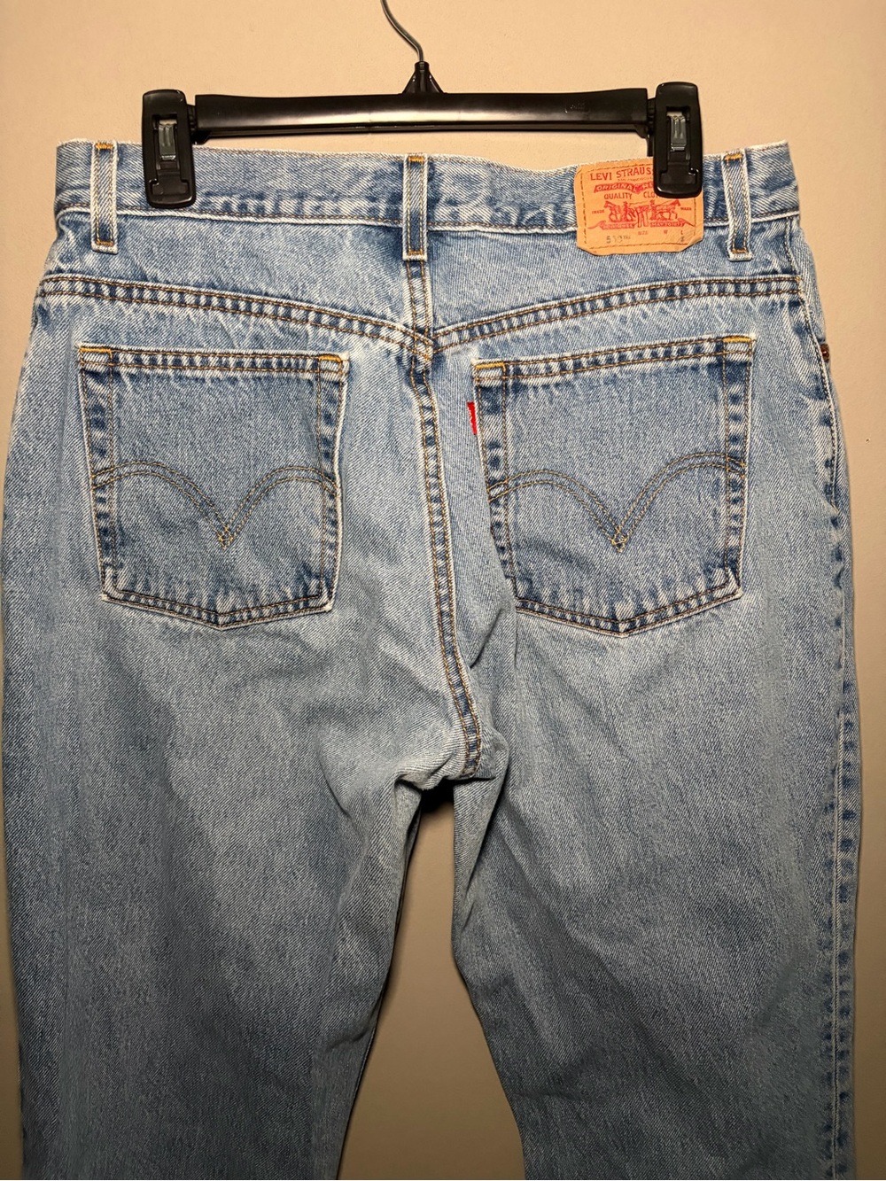 Vintage 2003 Levi’s Classic Relaxed 550 Relaxed Fit Leg Size 14 Light Wash Made - Picture 9 of 16